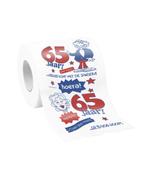 Toiletpapier 65 Jaar, Hobby en Vrije tijd, Feestartikelen, Verzenden, Nieuw