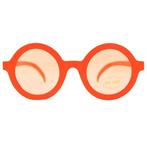 Oranje nerds feestbril - Feestbrillen, Nieuw, Ophalen of Verzenden