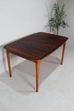 Vintage design uitschuifbare eettafel Lübke, Huis en Inrichting, Mid century, 200 cm of meer, 50 tot 100 cm, Zo goed als nieuw