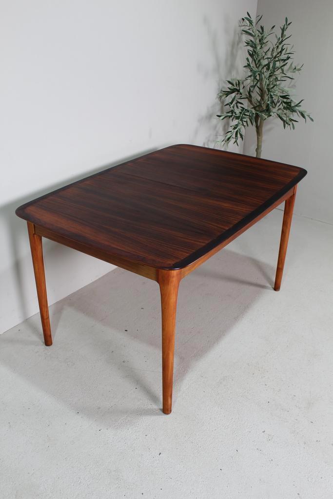 Vintage design uitschuifbare eettafel Lübke, Huis en Inrichting, Tafels | Eettafels, 50 tot 100 cm, 200 cm of meer, Rechthoekig