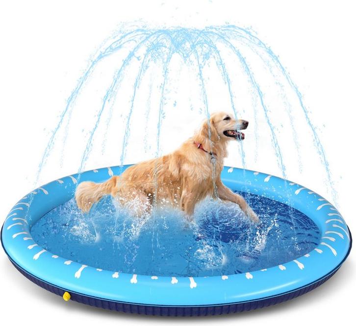 Nobleza Zwembad Hond - Ø140cm - Dierenzwembad - Blauw, Tuin en Terras, Tuinmeubel-accessoires, Nieuw, Verzenden