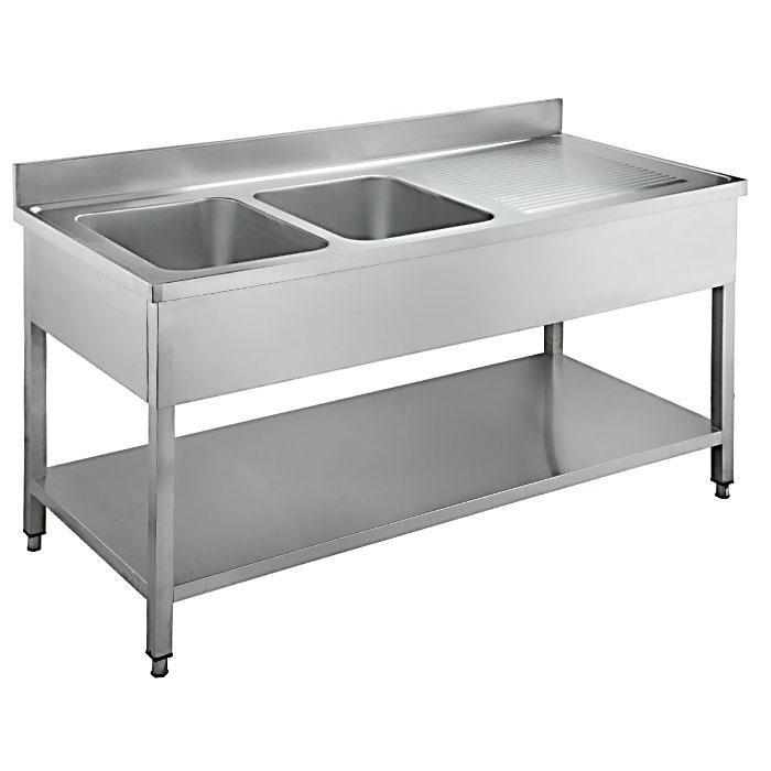 RVS Spoeltafel - 2x Bak Links of rechts  1800 x 700 x 950mm, Zakelijke goederen, Horeca | Meubilair en Inrichting, Nieuw in verpakking