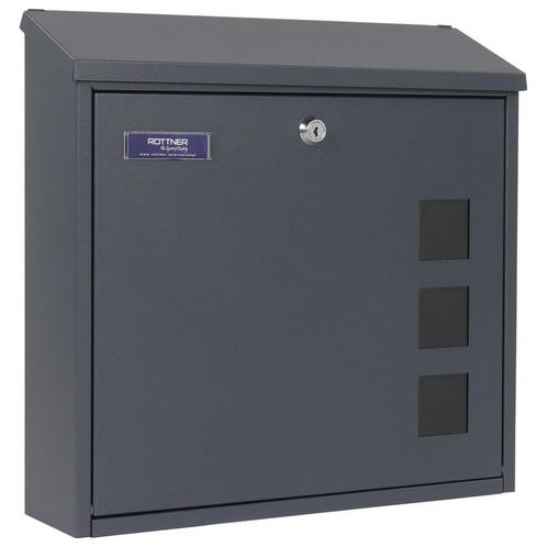 Rottner brievenbus Muro antraciet, Huis en Inrichting, Woonaccessoires | Overige, Verzenden