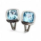 Zonder Minimumprijs - Oorbellen Zilver - Topaz(Certified), Sieraden, Tassen en Uiterlijk, Oorbellen, Nieuw