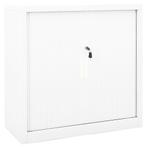 vidaXL Roldeurkast 90x40x90 cm staal wit, Huis en Inrichting, Kasten | Overige, Verzenden, Nieuw