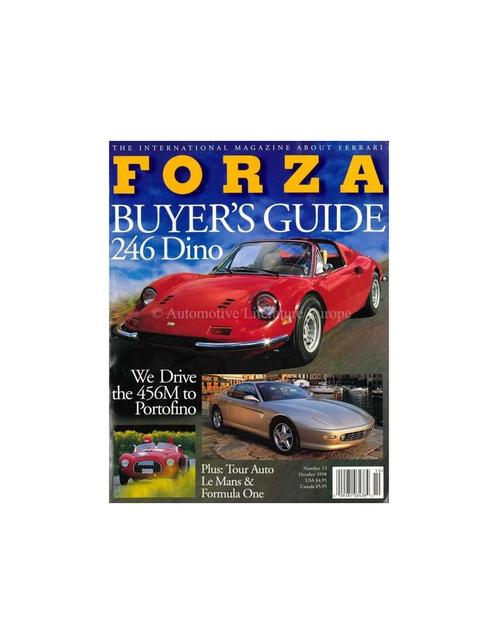 1998 FERRARI FORZA MAGAZINE 13 ENGELS, Boeken, Auto's | Folders en Tijdschriften, Ferrari