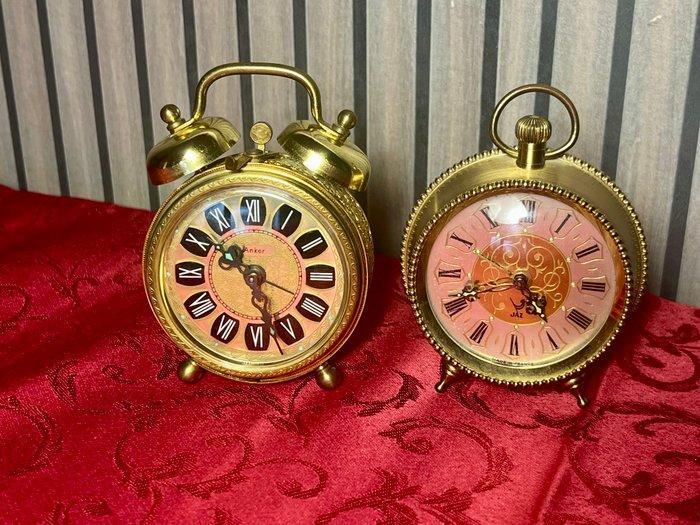 Wekker (2) - Jaz et Anker - Brons, Messing - 1960-1970, Antiek en Kunst, Curiosa en Brocante