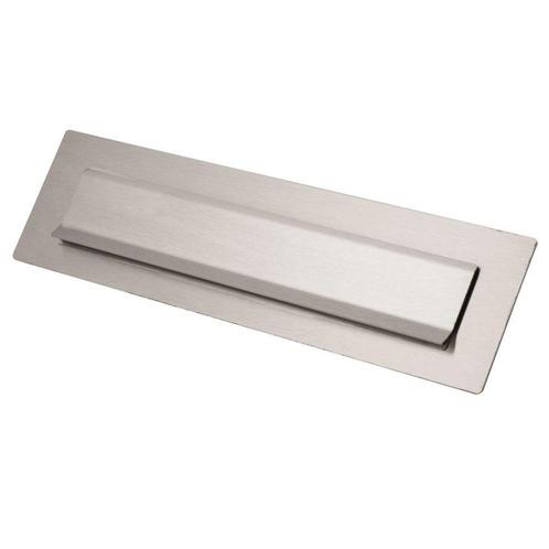 STOER! Rome briefplaat 340x95mm - RVS, Tuin en Terras, Brievenbussen, Nieuw, Verzenden