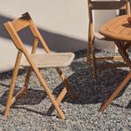 *WOONWINKEL* Kave Home Dandara Houten Klapstoel Voor Buiten, Tuin en Terras, Tuinsets en Loungesets, Verzenden, Nieuw