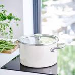 KitchenAid Steel Core Enamel kookpan 20cm 3,7L  Amandelwi..., Verzenden, Nieuw
