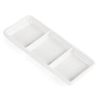 Verdeelschaal - 3 vaks - per 12 stuks - Olympia Whiteware -, Verzenden