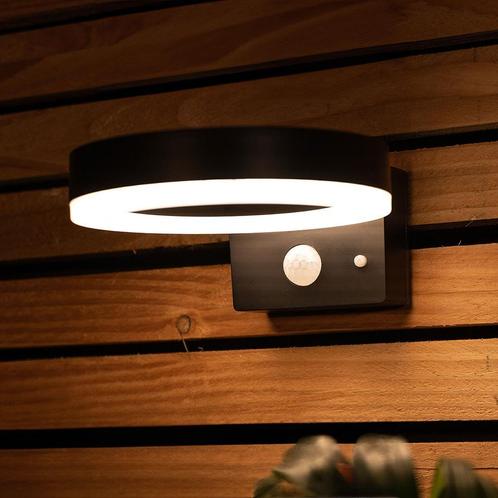 Brendz solar wandlamp Malabo | Warm wit licht, Tuin en Terras, Buitenverlichting, Led, Licht-donker-sensor, Zonne-energie, Minder dan 50 watt