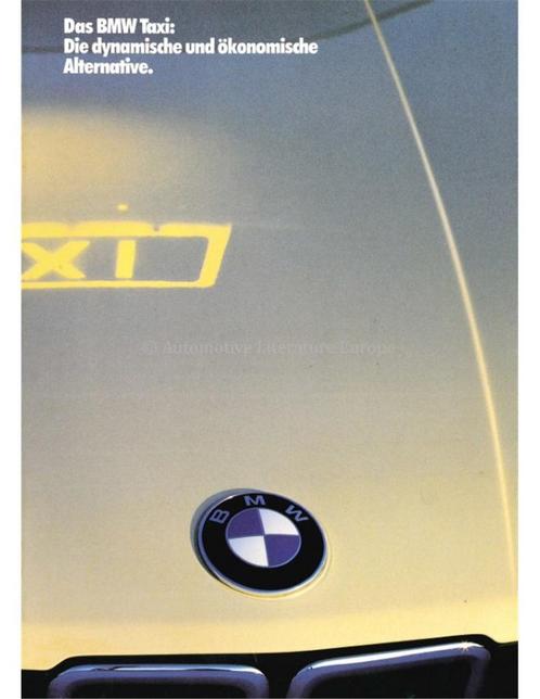 1985 BMW TAXI BROCHURE DUITS, Boeken, Auto's | Folders en Tijdschriften, BMW