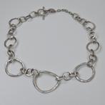 Dames ketting zilverkleurig grove schakels, Verzenden, Nieuw, Zilver, Overige materialen