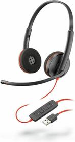 Poly Blackwire C3220 - Koptelefoon USB-A - Zwart, Rood, Audio, Tv en Foto, Koptelefoons, Verzenden, Nieuw