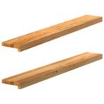 vidaXL Vensterbanken 2 st 110x15x2 cm massief eikenhout, Doe-het-zelf en Verbouw, Kozijnen en Schuifpuien, Verzenden, Nieuw