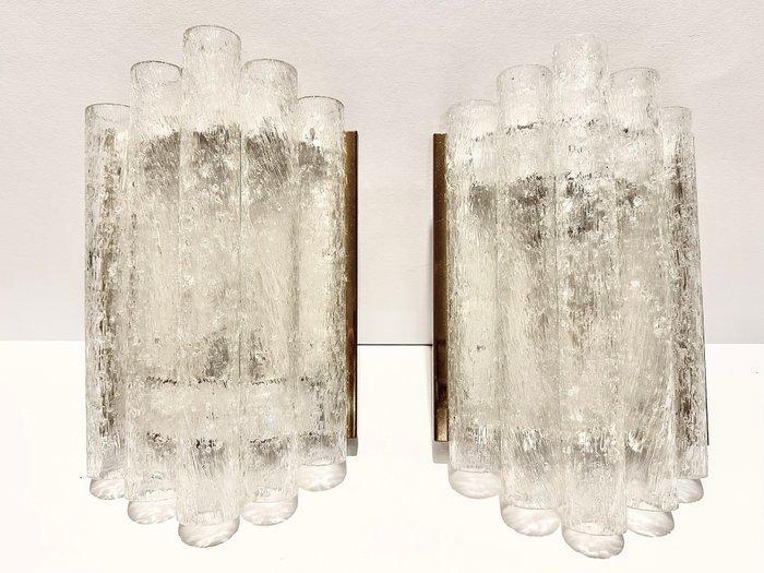 Doria - Wandlamp (2) - Bevroren glas, Antiek en Kunst, Antiek | Lampen