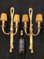 Wandkandelaar (2) - Verguld brons