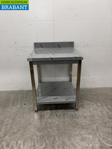 RVS Werktafel met onderschap 70 x 70 x 86,5 cm Horeca beschikbaar voor biedingen