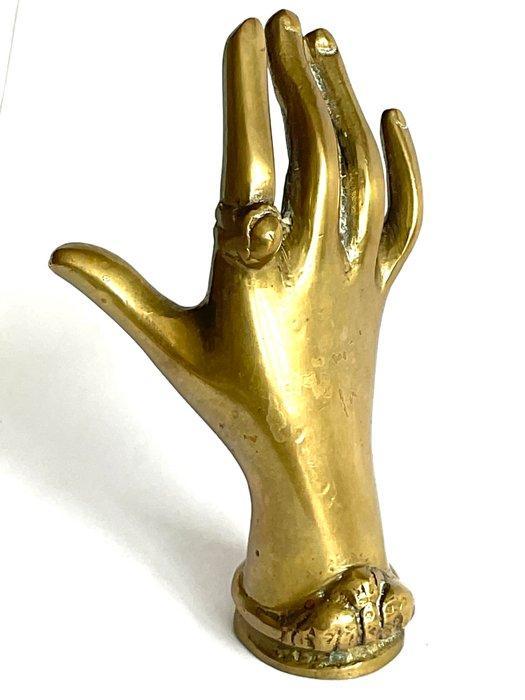 Prachtig Bronzen Handje met ring aan de wijsvinger , dubbele, Antiek en Kunst, Kunst | Designobjecten