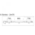 Thule clamping profile 6 series 2m75 right, Nieuw