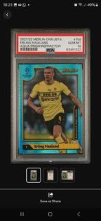 2021/22 Topps Merlin Chrome UEFA Erling Haaland #150 Aqua, Nieuw