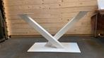 V-eettafelpoot | Wit | 10x10cm | Metaal, Ophalen, Nieuw, Industrieel