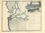 Stadsplattegrond van Bergen op Zoom, Antiek en Kunst, Kunst | Etsen en Gravures