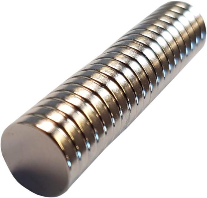 20 Schijfmagneten 10 mm diameter, 2 mm hoogte, Zakelijke goederen, Kantoor en Winkelinrichting | Kantoorartikelen, Verzenden