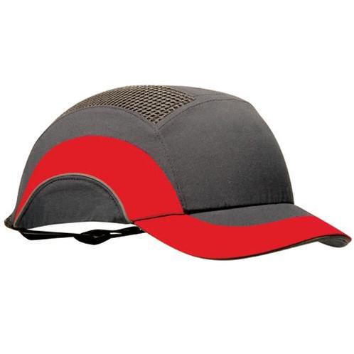 JSP Baseballcap hardcap A1 Grijs/rood met korte klep, Doe-het-zelf en Verbouw, Veiligheidshelmen, Nieuw, Verzenden