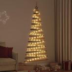 vidaXL Kerstboom met 100 LED Naturel 180 cm massief, Diversen, Kerst, Verzenden, Nieuw