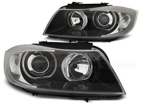 Koplampen BMW E90/E91 Angel Eyes LED zwart, Auto-onderdelen, Overige Auto-onderdelen, Ophalen of Verzenden