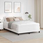 vidaXL Bedframe met matras met matras Wit 140 x 200 cm, Verzenden, Nieuw, Wit, Overige materialen