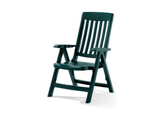 Sieger Palma klapstoel kunststof - Smaragdgroen, Tuin en Terras, Tuinstoelen, Ophalen of Verzenden