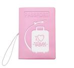 Paspoort hoes - I love travel - Roze, Sieraden, Tassen en Uiterlijk, Portemonnees, Verzenden, Nieuw, Roze, Overige merken