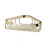 Hoekdraadkorf Hotbath Cobber Wandmodel Geborsteld Messing, Ophalen of Verzenden, Nieuw, Chroom, Bad