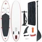 vidaXL Stand Up Paddleboardset opblaasbaar rood en wit, Verzenden, Nieuw