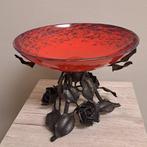 Delatte Nancy - Tafelmiddenstuk - Glas, IJzer - Coupe met, Antiek en Kunst, Antiek | Glas en Kristal