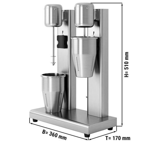 GGM Gastro | Spindelmenger ECO - met 2 roerders - 2x950ml -, Witgoed en Apparatuur, Keukenmixers, Nieuw, Verzenden