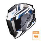 Scorpion Exo-1400 Evo Air Shell Wit-Blauw Integraalhelm, Motoren, Kleding | Motorhelmen, Integraalhelm, S, Nieuw met kaartje, Overige merken