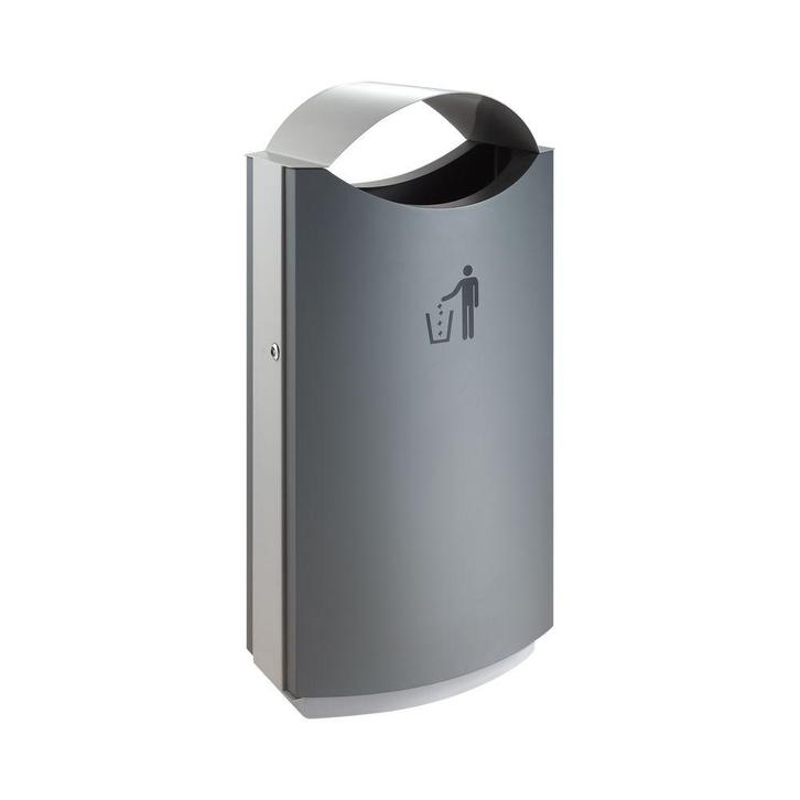 Buitenafvalbak met afdak 68 ltr - grijs, Huis en Inrichting, Woonaccessoires | Prullenbakken, Nieuw, Verzenden