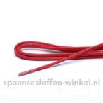 Schoenveters  rood wax fijn rond 90 cm dikte 3 mm, Nieuw, Verzenden