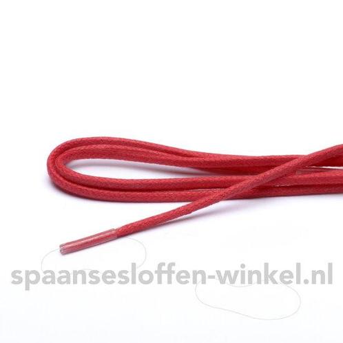 Schoenveters  rood wax fijn rond 90 cm dikte 3 mm, Kleding | Heren, Schoenen, Verzenden