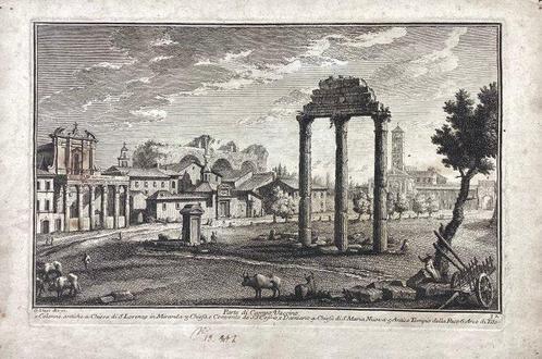 Giuseppe Vasi (1710-1782) - Parte di Campo Vaccino, Antiek en Kunst, Antiek | Overige Antiek
