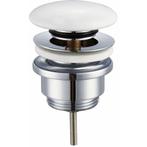 Wiesbaden Caral Clickwaste Afvoerplug - 5/4inch keramiek, Ophalen of Verzenden, Nieuw