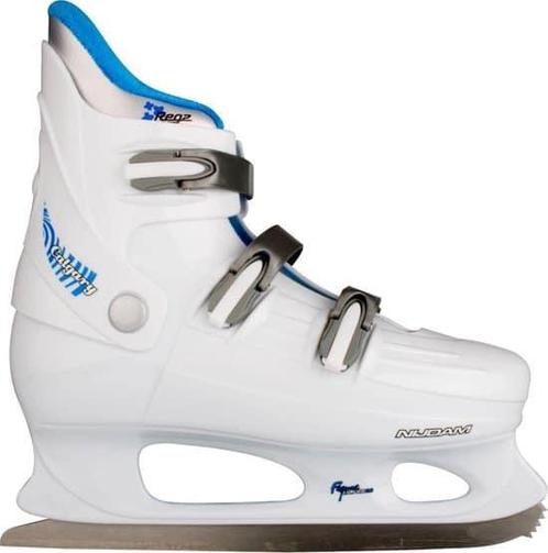 Nijdam kunstschaats maat 39 Hardboot Wit/Zilver/Kobalt, Sport en Fitness, Schaatsen, Zo goed als nieuw, Nijdam, Ophalen of Verzenden