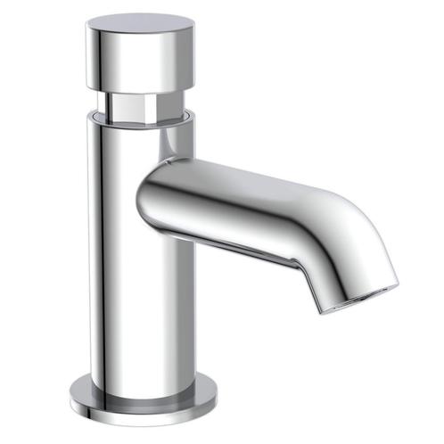Fonteinkraan Schutte Lima Zelfsluitend Messing Chroom, Doe-het-zelf en Verbouw, Sanitair, Kraan, Nieuw, Chroom, Ophalen of Verzenden