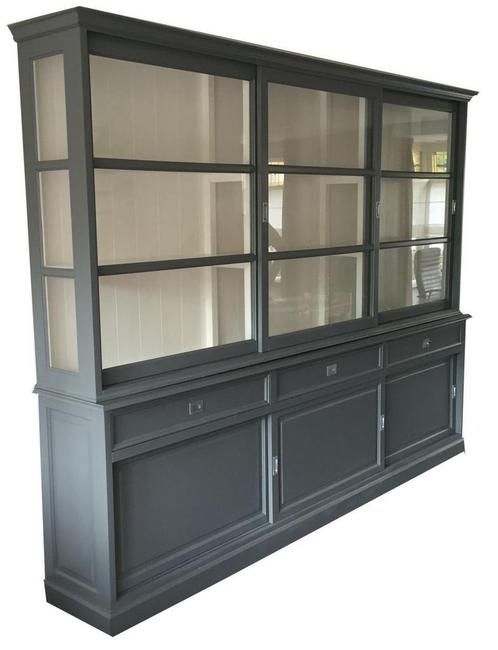 Buffetkast grijs Sneek 300cm, Huis en Inrichting, Kasten | Buffetkasten, Ophalen of Verzenden