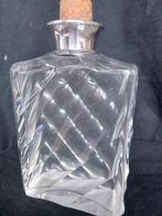 Karaf - zilver en kristal - Whisky karaf, Antiek en Kunst