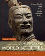 9781319070151 A History of World Societies Concise Volume 1, Verzenden, Zo goed als nieuw, Roger B. Beck